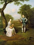 Arthur Devis Sir Nathaniel and Lady Caroline Curzon Spain oil painting artist